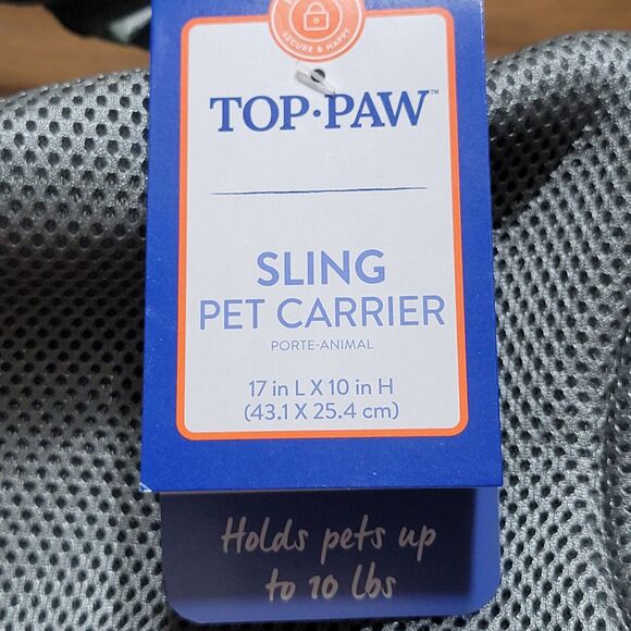 Top Paw Grey Sling Pet Carrier - NWT - Picture 8 of 10
